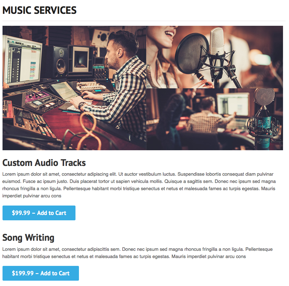 Services Page