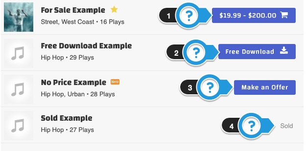 Beat Store Buttons