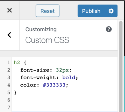 Custom CSS