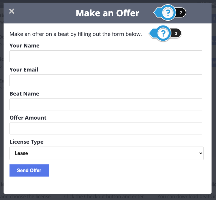 Make an Offer Overlay