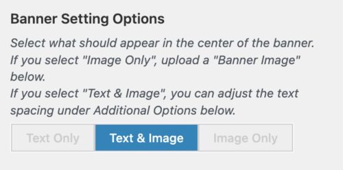 Banner Setting Options